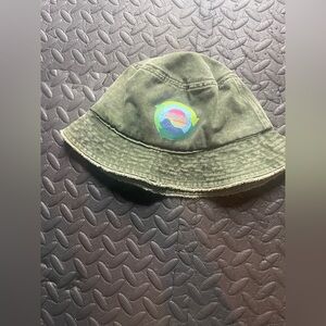 David and Young Olive Green Bucket Hat with Graphic